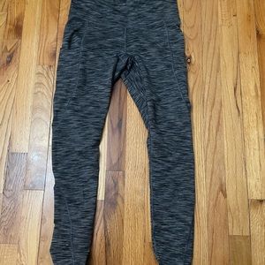 Black and grey athletic leggings medium